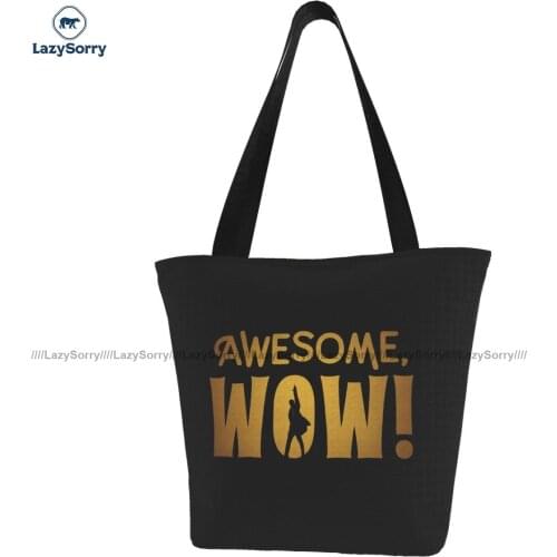Hamilton Musical Shopping Bag Funny Cloth Shopping Handbag Female Bulk Bags