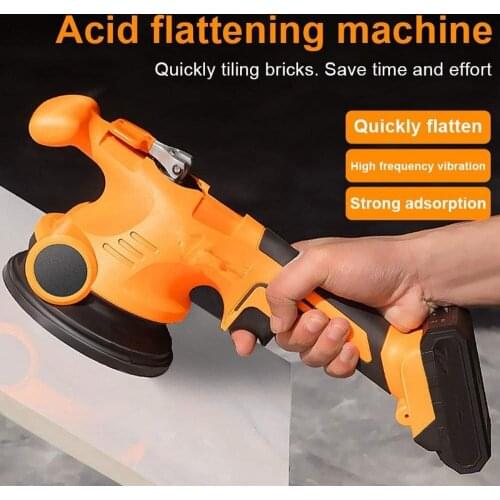 16.8V Tile Vibrator Leveling Machine Bricklayer Ceramic Tile Suction Cup 13000mAh Lithium Wireless Tile Floor Laying Tool