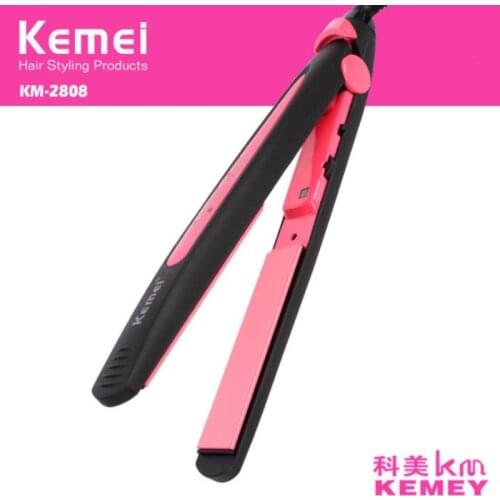 Kemei KM-2808 Tourmaline Ceramic Hair Straightener Curler Straightening Curling Irons Styling Tools