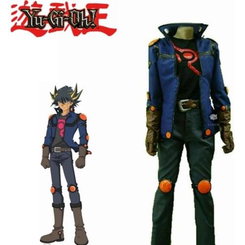 Yu-Gi-Oh! 5d Yusei Fudo Anime Cosplay Costume Customize Set With Gloves Custom Made Any Size