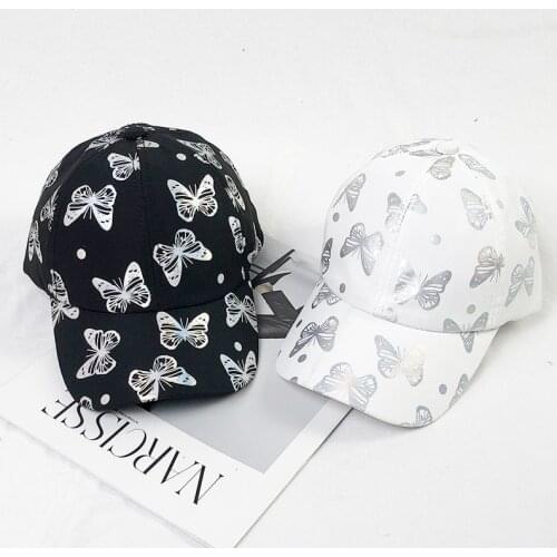 Butterfly Print Women Baseball Cap Summer Adjustable Snapback Hip Hop Caps Outdoor Girls Visor Sun Hat