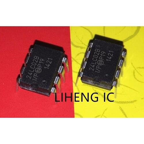 100% New&original 24LC02B-I/P 24LC02B DIP-8