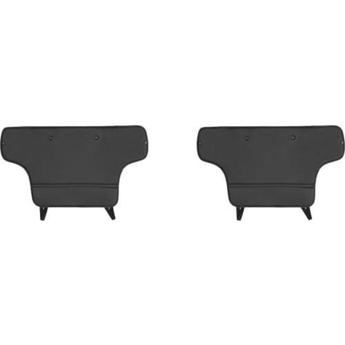 2x Car Seat Back Kick Mat Anti-Kick Pad Protection Mats Cover, for Tesla Model 3 / Y 2019-2021 Black Waterproof Parts