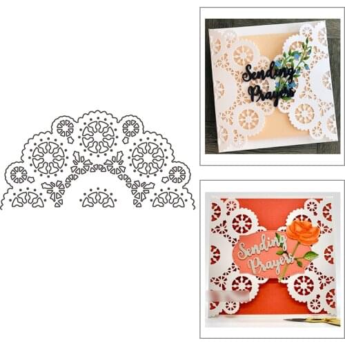 2021 New Round Background Metal Cutting Dies For DIY Craft Embossing Making Snowflake Greeting Card Scrapbooking No Stamps Sets