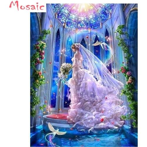 5D Diamond Embroidery"cartoon fairy"pattern Diy Diamond Painting Diamond Mosaic square round Diamond Picture pastes Home Decor