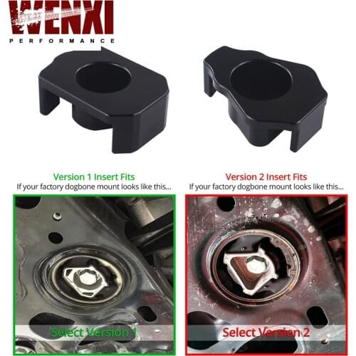 Billet Aluminum MQB Dogbone Mount Insert MKVII For Volkswagen Golf/GTI/R, 8V For Audi A3 S3 RS3 MKIII FOR AUDI TT TTS TTRS