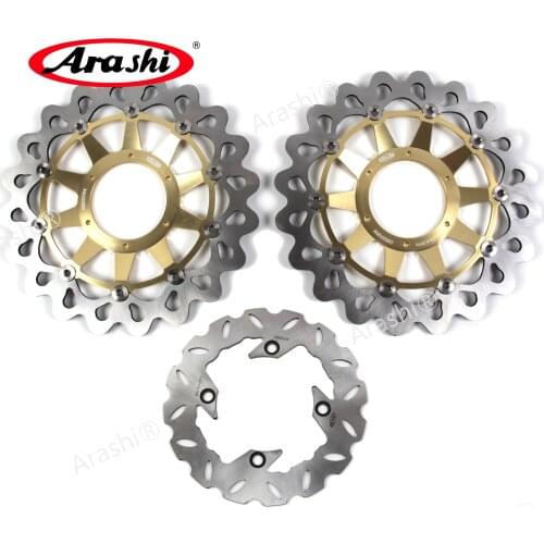 Arashi 1 Set CNC Floating Front Rear Brake Disc Rotors For HONDA CBR1000RR CBR 1000 RR 2008 2009 2010 2011 2012 2013 2014 2015