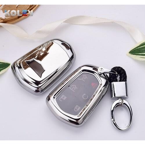 Colorful TPU+PC Car Remote Key Cover Case Shell For Cadillac ESV Escalade CTS XTS ATS ATS-L XLS SRX XT4 XT5 CT6 4/5/6 Buttons