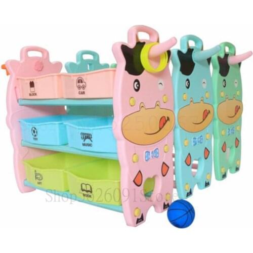Childrens Toys Receive A Baby Wearing Kindergarten Receive Ark Cartoon Plastic Multifunctional Shelf Toys Into Frame