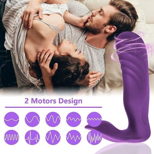 Remote Control Double Vibrators For Couple Wearable Dildo Female G Spot Stimulator Massager Masturbator Sex Toys For Women