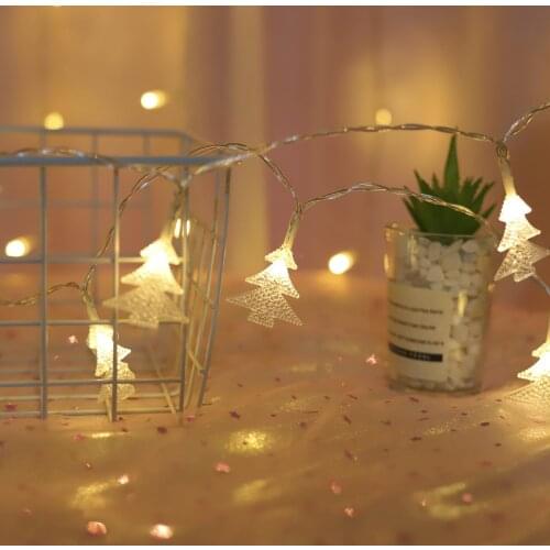 Christmas Trees String LED Decor Lights Operated Fairy Lights Copper Wire Light String Xmas Garland Party Home Decor