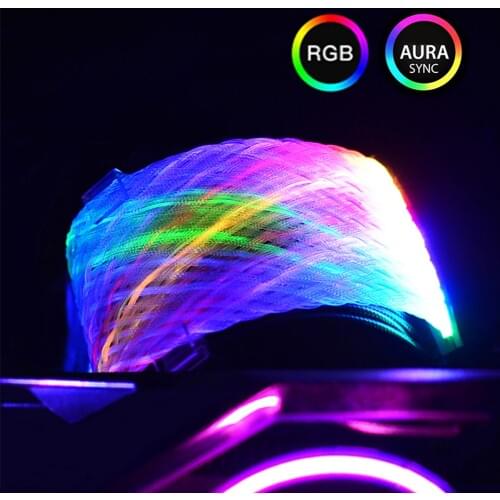 PC Case Accessory 24 Pin Net Type RGB Light Cord Sync Power Extension Cable