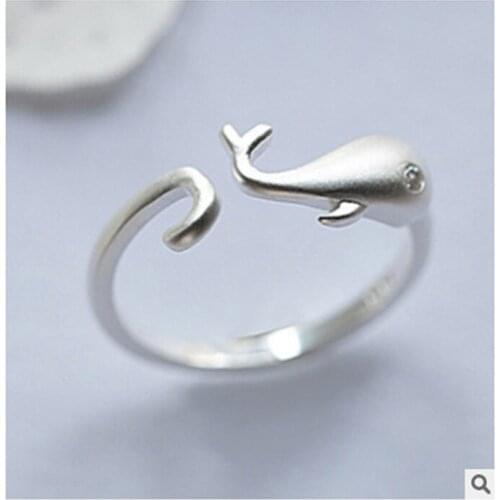 Summer Vintage Fish Rings For Women Boho Geometric Female Finger Rings Party Bohemian Jewelry Korean Gift