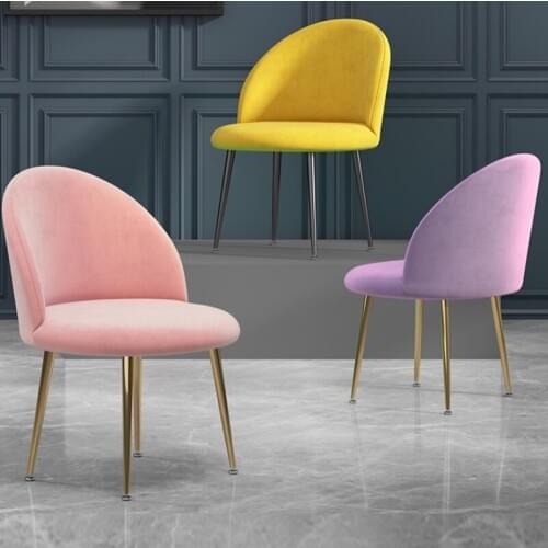 Living Room Furnitur Household Dining Chair Study Book Table Balcony Lounge Modern Contracted Light Luxury Back Nordic Wind