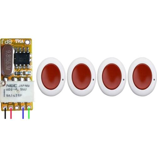 DC3.6V 3.7V 4.5V 5V 6V 7.4V 9V 12V RF Micro Mini Remote Controller Wireless Receiver +Transmitter Light LED Lamp Power Remote