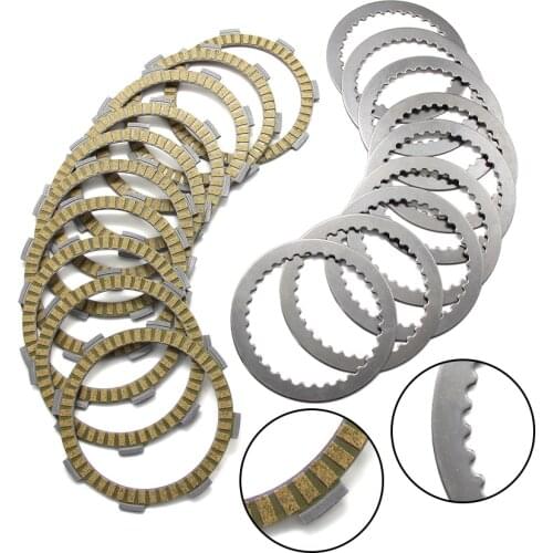 Motorcycle Clutch Friction Disc Plate Kit For Honda VFR400R NC30 1989 1990 1991 1992 22201-166-000 22201-MR8-000 22321-KE8-000