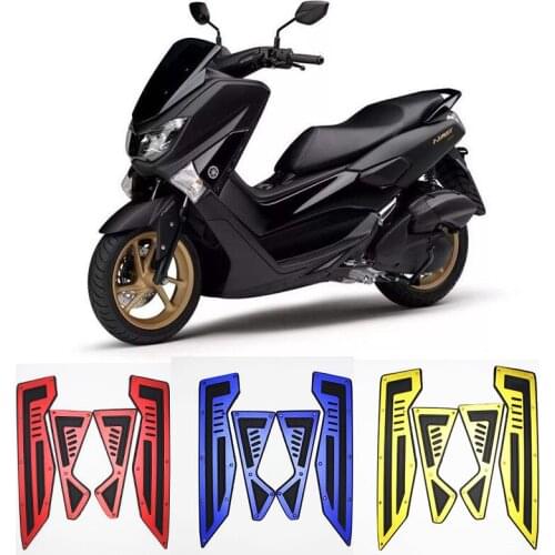 Motorcycle Accessoires Front Rear Footrest Pedal Footboard Steps Foot Plate For Yamaha NMAX155 NMAX 155 N-MAX155 N MAX 155