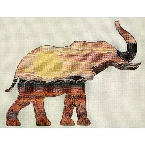 Hot Needlepoint Elephant Christmas Cross Stitch Machine Embroidery Designs with 100% Cotton Floss & Free Shipping for Home Decor
