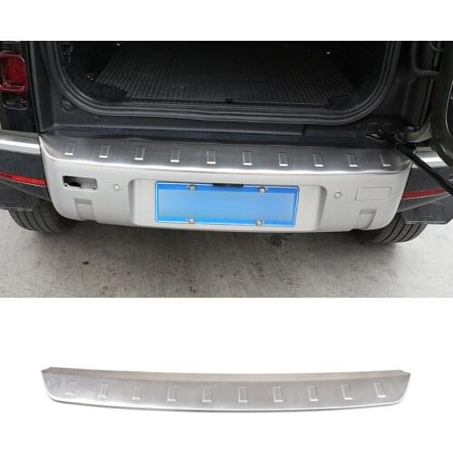 For 2020-2021 Land Rover Defender 110 Stainless Steel Car Rear Bumper Plate Cover Trim Stickers Car modification parts