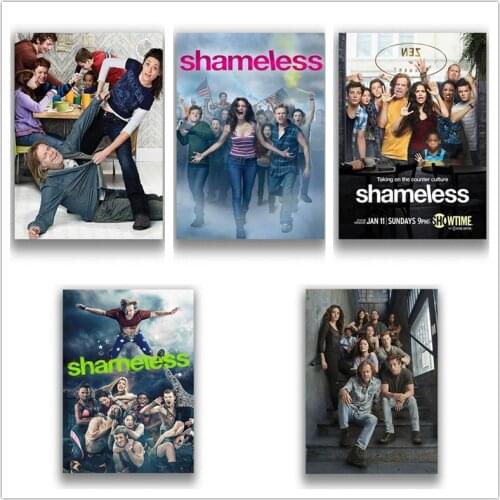 Shameless Wall Stickers White Coated Paper Prints Home Decoration Livingroom Bedroom Bar Home