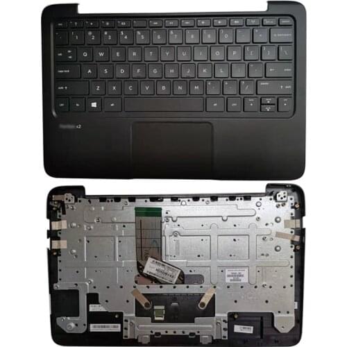 NEW Laptop For HP Pavilion 11 x2 Pro x2410 G1 Computer Case 759346-001 Laptop Case Palmrest Upper Case with Touchpad keyboard