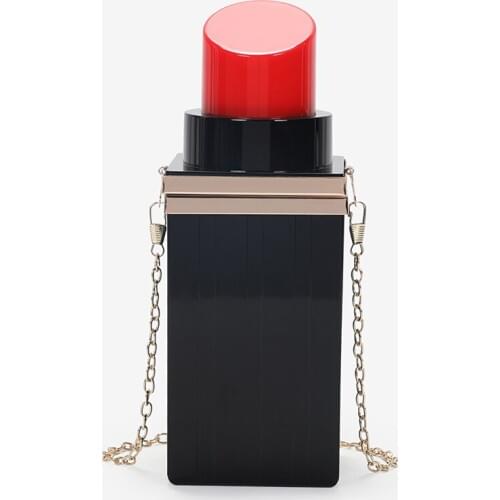 2019 New Lipstick Womens Bag Fashion Crossbody Bag For Women Clutches Handbag Girls Chain Shoulder Bag Female Wallets Bolsa