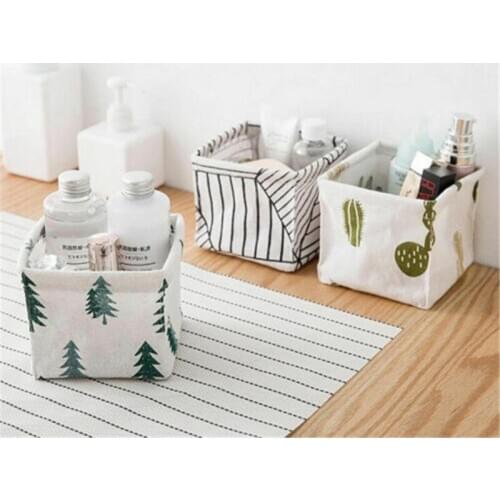 New Storage Bin Closet Toy Box Container Organizer Fabric Basket Linen Basket New Desktop Storage Box Square Cloth Organizers