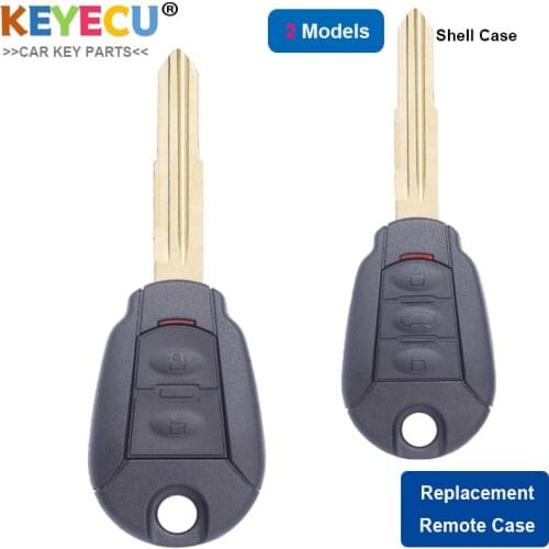 KEYECU Remote Control Car Key Shell Case Cover for Hyundai, for Kia, Replacement Fob 2/ 3 Buttons With Uncut Blade Blank Shell