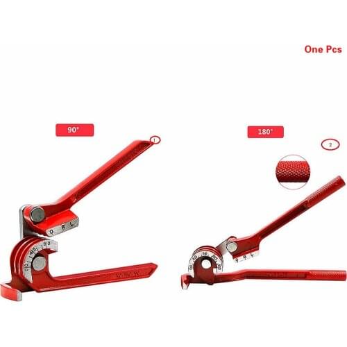 6/8/10mm 90/180 Degree hand pipe bender hydraulic tubing bender copper tube air conditioning tube pipe curving manual elbow tool