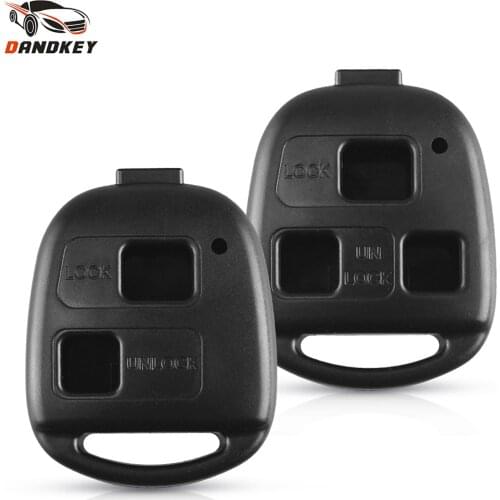 Dandkey Remote 2/3 Button Remote Key Shell No Blade Case For Lexus RX300 For Toyota RAV4 Yaris Prado Corolla Land Cruiser Tarago