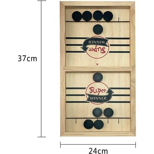 Funny Desktop Board-Game Paced Sling Puck Winner Fun WoodenToys For Fast Hockey Dropshipping Home Entertaionment Game Time Fun