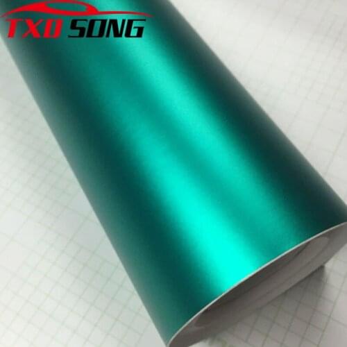 10/20/30/40/50/60x152CM/Lot Chrome Matte Vinyl Sticker Tiffany blue metallic chrome matt car vinyl film with air free bubbles