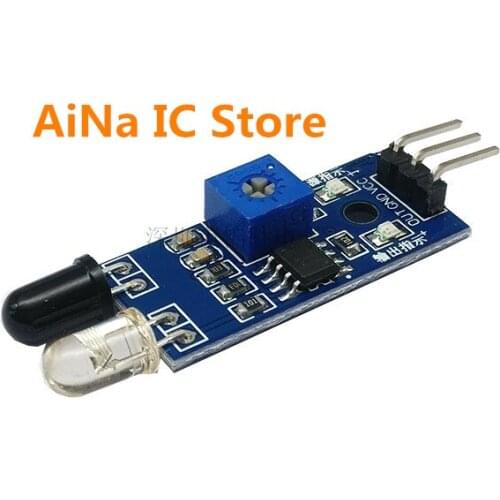 10pcs/lot infrared barrier module/obstacle avoidance car obstacle avoidance sensor/black and white line recognition distance adj