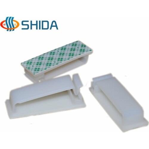 20PCS/Lot FC-40 White and Black 3M Self Adhesive Fixing Cable Clamp Cable Drop Wire Holder Wall Mounted Clip