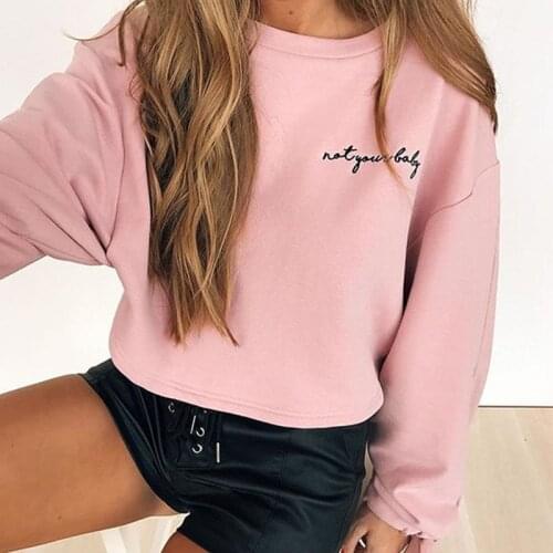 2018 New Arrival White Pink Women Sports Hoodies Loose Style Hoodies Running Jogging Embrodiery Gym Top P012