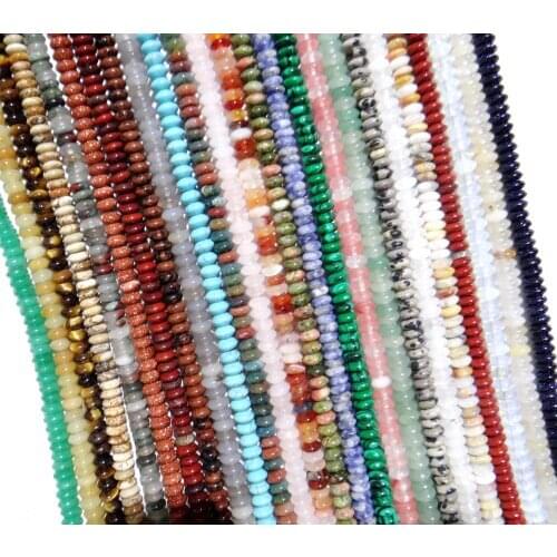 3*6mm Natural stone lapis Quartz crystal Turquoises tiger eye beads pendant for Diy Jewelry Making Necklace Accessories118pcs