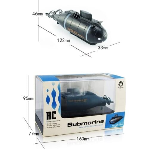 777-216 Mini Remote Control RC Racing Submarine Boat Toys with 40MHz Transmitter Six-channel Mini RC Submarine Children toy
