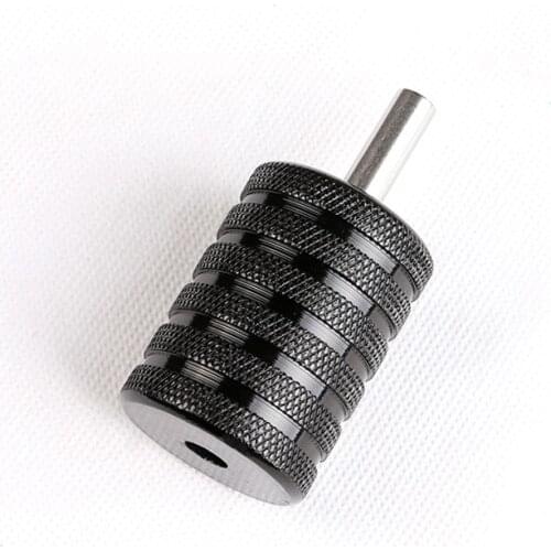 Aluminum 1PC Tattoo Grips Machine Gun Tubes Round 30 MM Sterilizable Black Nylon Body Art Supplies