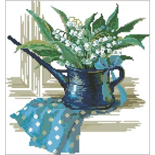 Bell orchid patterns Counted Cross Stitch 11CT 14CT 18CT DIY Chinese Cross Stitch Kits Embroidery Needlework Sets home decor