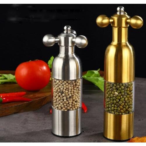 Household Manual Mill Salt Pepper Grinder Peper Mills Manual Home Grinding Mill Spice Seasoning Grinders BBQ Kitchen Tools