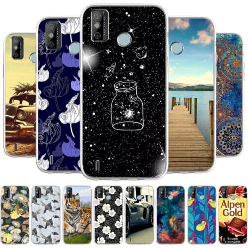 For Tecno Spark 6 Go 2020 Case Cover TPU Silicone Case For Tecno Pouvoir 3 Air Spark 3 Pro Shell Coque Phone Bags Painted