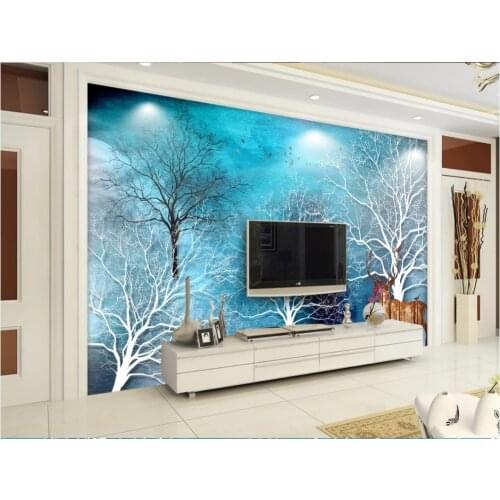 Custom photo wallpapers 3d wallpaper for walls 3 d European forest deer living room mural TV background wall papers home decor