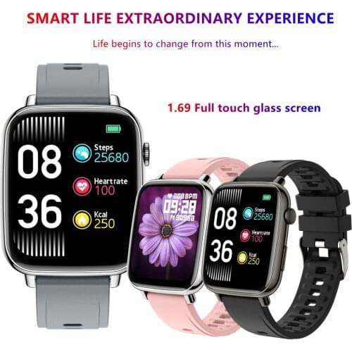 MOCRUX P41 1.69 inch Smart Watch Fitness Bracelet Men Full Touch Heart Rate Monitor Sport Smartwatch