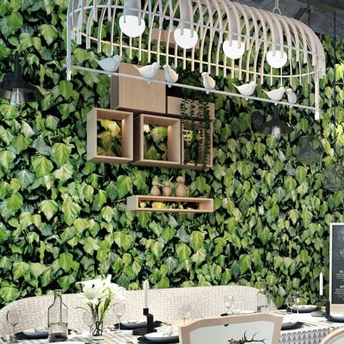 Beibehang American tree Green leaves wall paper TV background entrance personalized 3D wallpaper for living room papel de parede