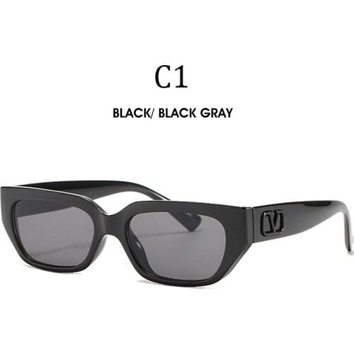 2021 NEW square Fashion Modern Women Style Vintage Sunglasses ins Cool Brand Design V Sun Glasses Oculos De Sol