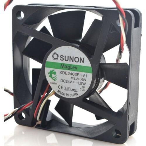Original FOR SUNONKDE2406PHV1A24V1.9W60156CM3 wire mute cooling fan