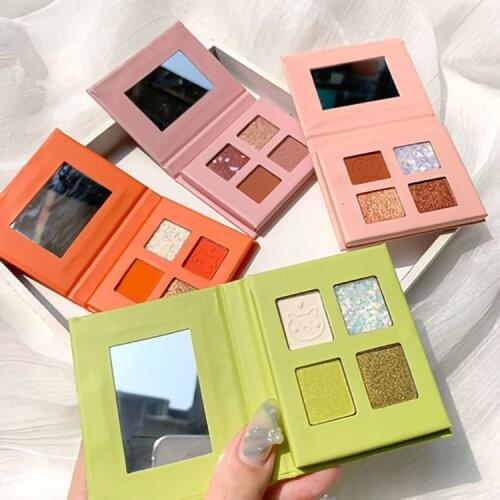Eyeshadow Palette Shiny Matte Pearl Glitter Shimmer Sequins Brighten Pigment Eye Shadow Pallete waterproof Portable TSLM1