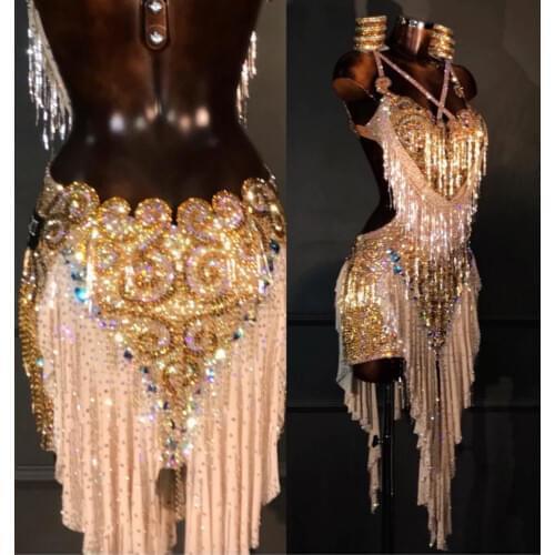 Women Ballroom Salsa Rhythm Latin Rumba Dance Dress US 10 UK 12 Pink dance latin dance dress