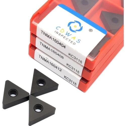 10PCS TNMA160404 TNMA160408 TNMA160412 KC3115 Flat Carbide Inserts High Quality External Turning Tool Lathe Tools For Cast Iron