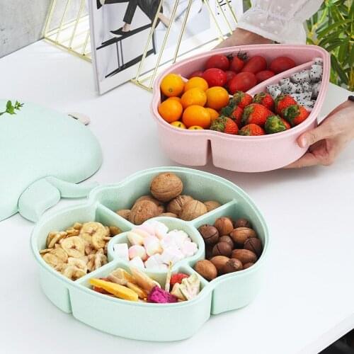 Simple household wheat living room creative candy plastic fruit box new year multifunctional melon seeds dried fruit boxLX101105